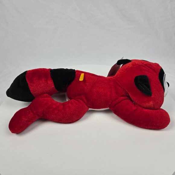 red raccoon plush toy NWT 13" Classic Toy - Picture 4 of 8